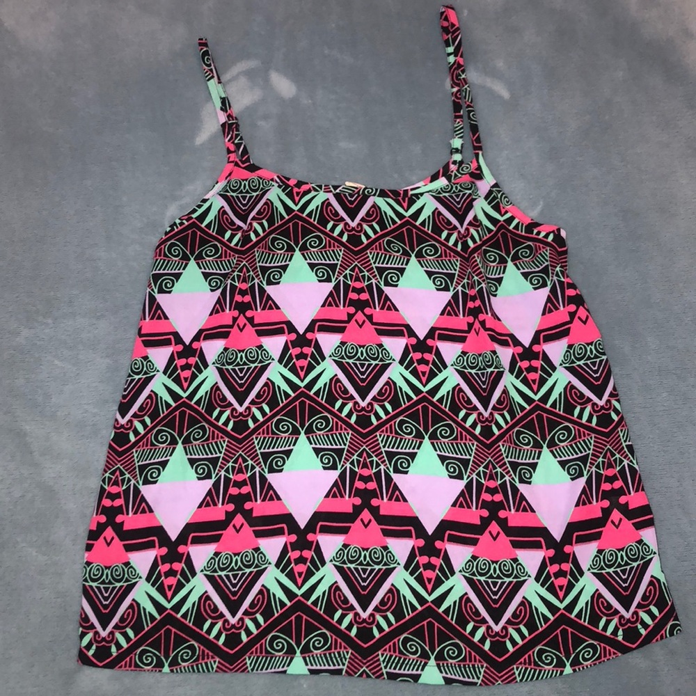 PAC Sun LA Hearts geometric print top XS